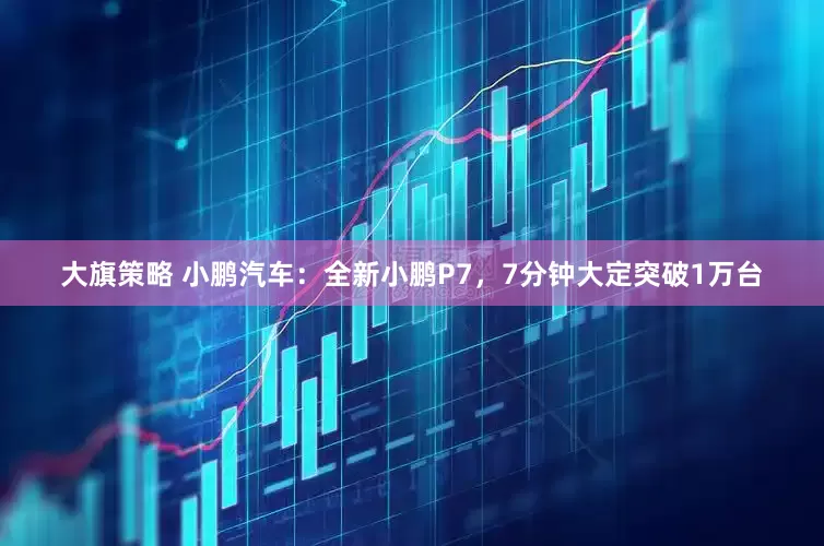 大旗策略 小鹏汽车：全新小鹏P7，7分钟大定突破1万台